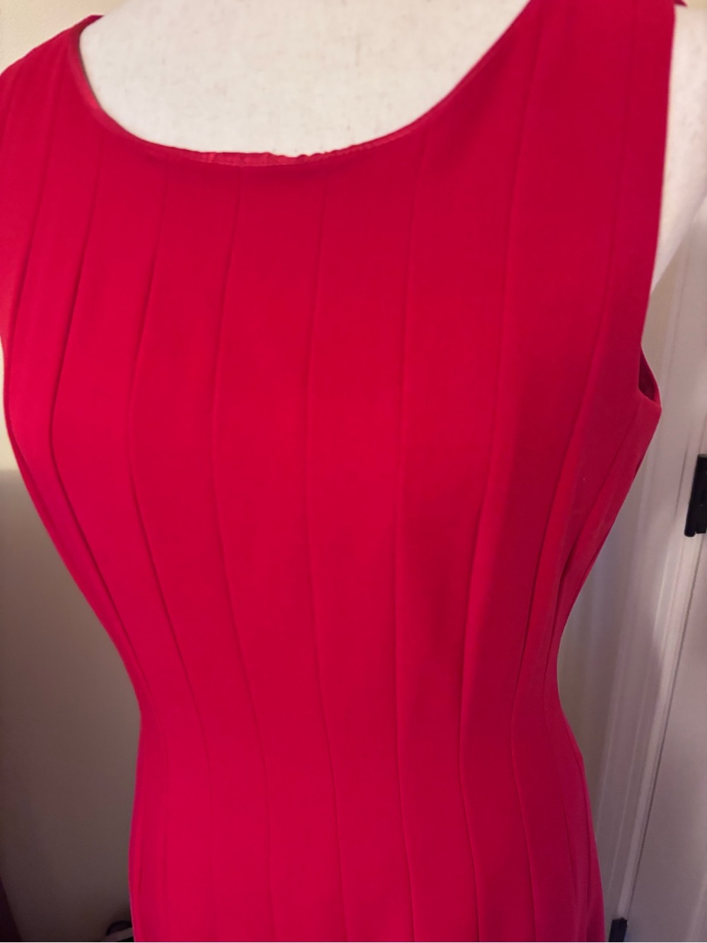 Calvin Klein size 8 Red Fit-and-Flare Women's Dress - Picture 2 of 8